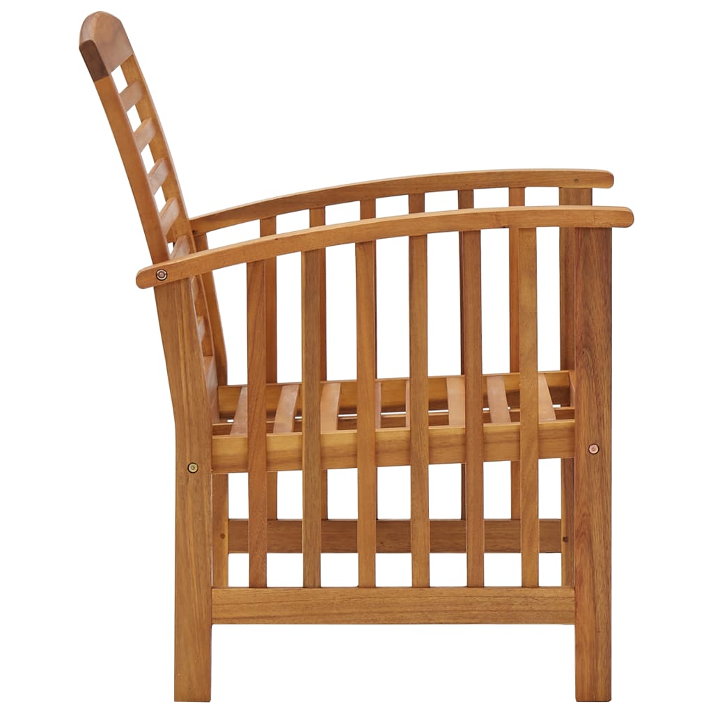 vidaXL Chaises de jardin lot de 2 Bois d'acacia massif