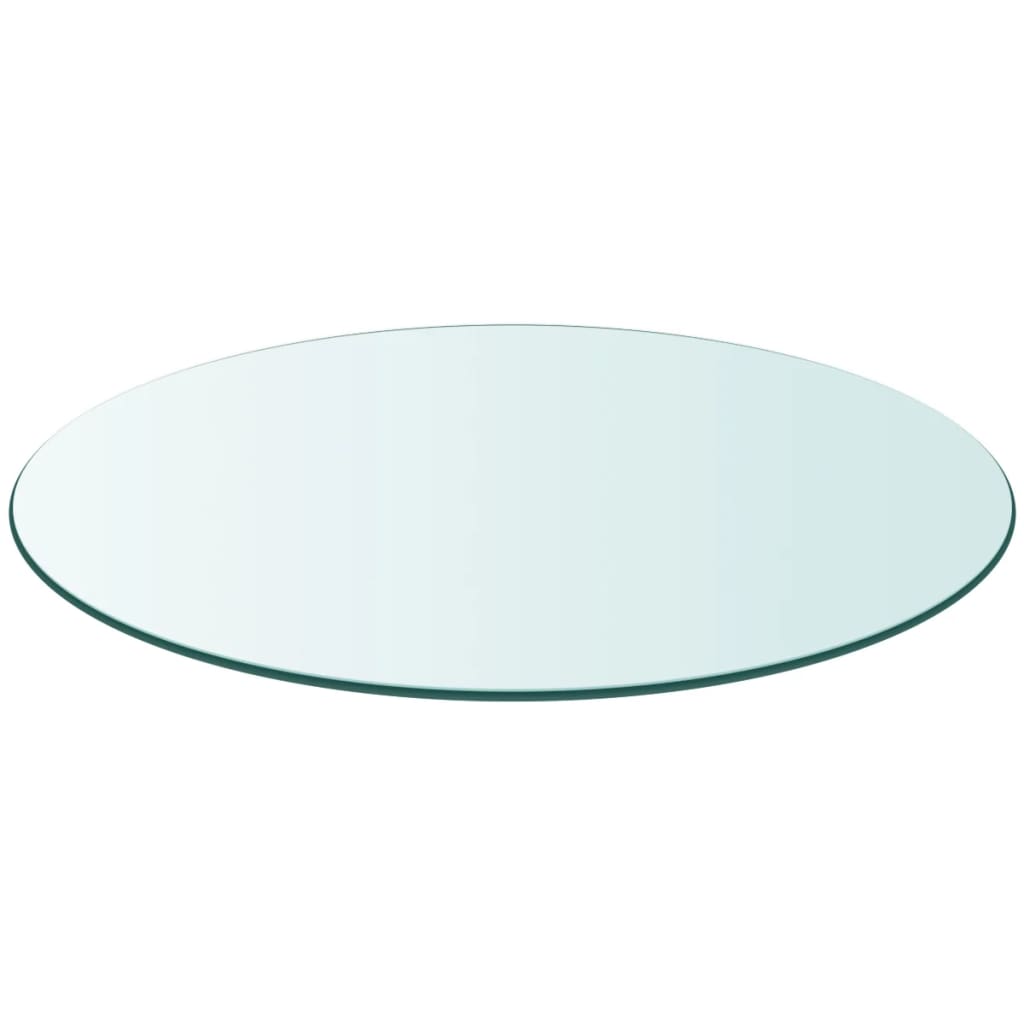 vidaXL Dessus de table ronde en verre trempé 500 mm