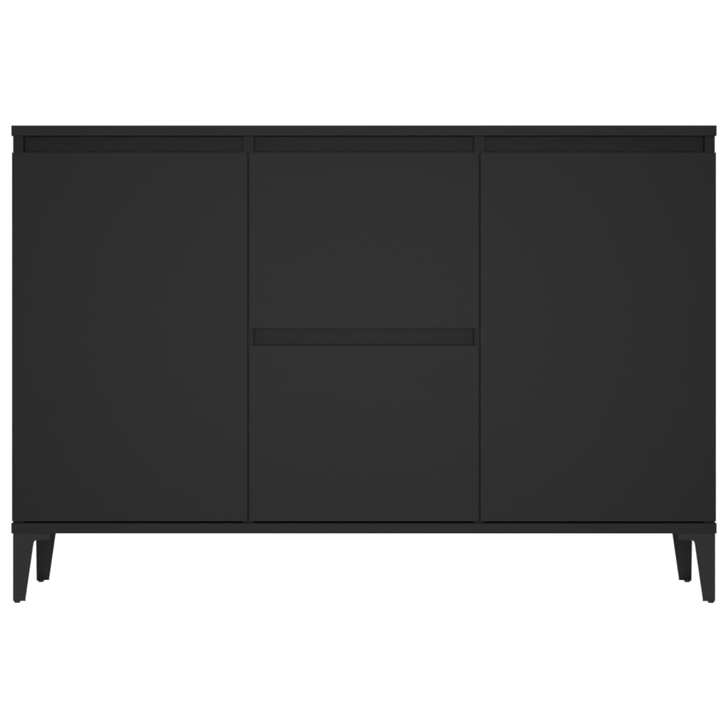 vidaXL Buffet noir 104x35x70 cm bois d’ingénierie