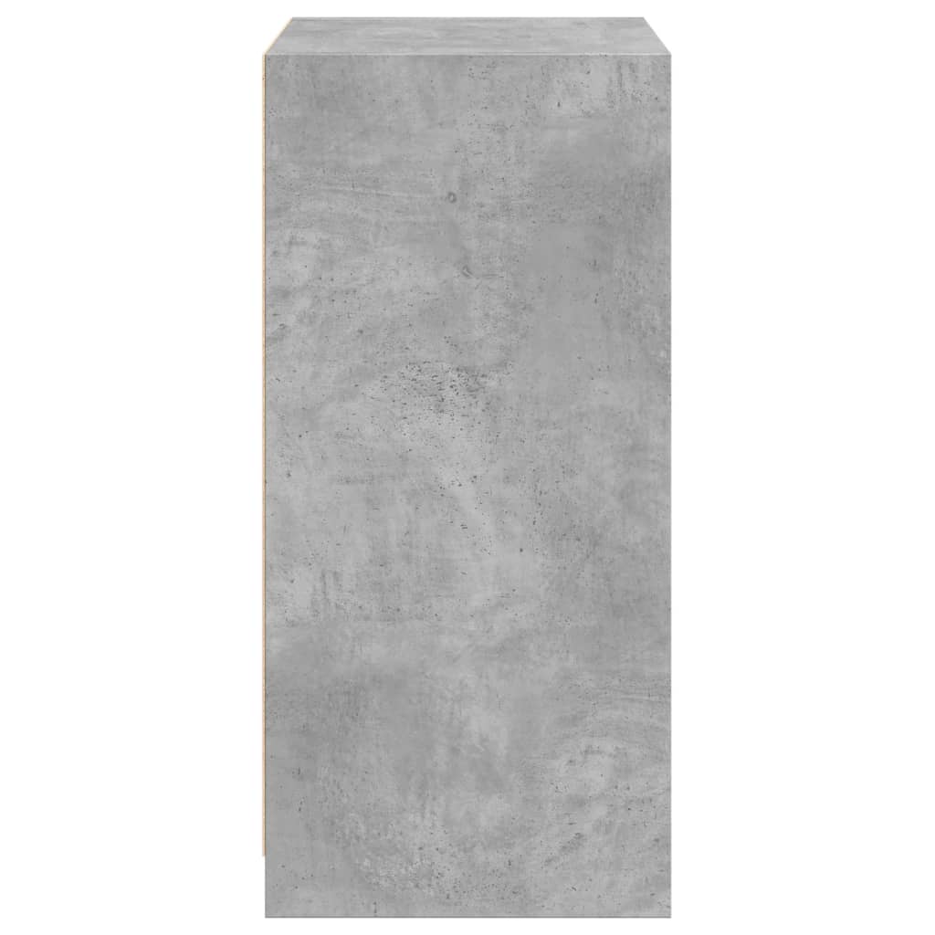 vidaXL Garde-robe gris béton 48x41x102 cm bois d'ingénierie