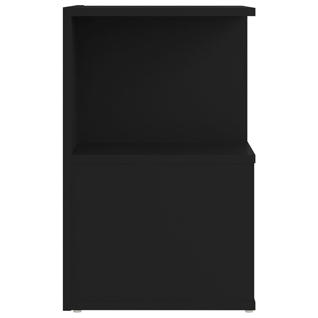 vidaXL Table de chevet noir 35x35x55 cm bois ingénierie