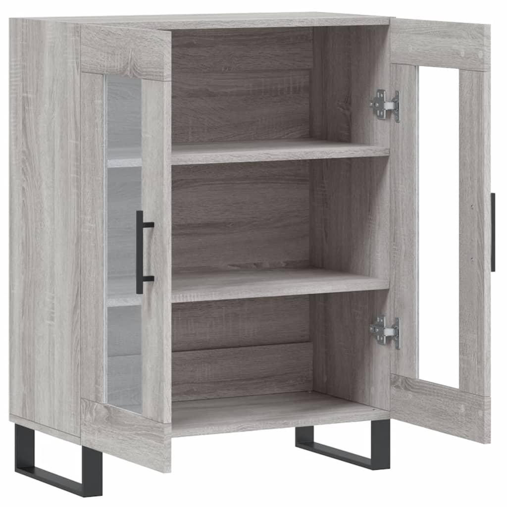 vidaXL Buffet sonoma gris 69,5x34x90 cm bois d'ingénierie