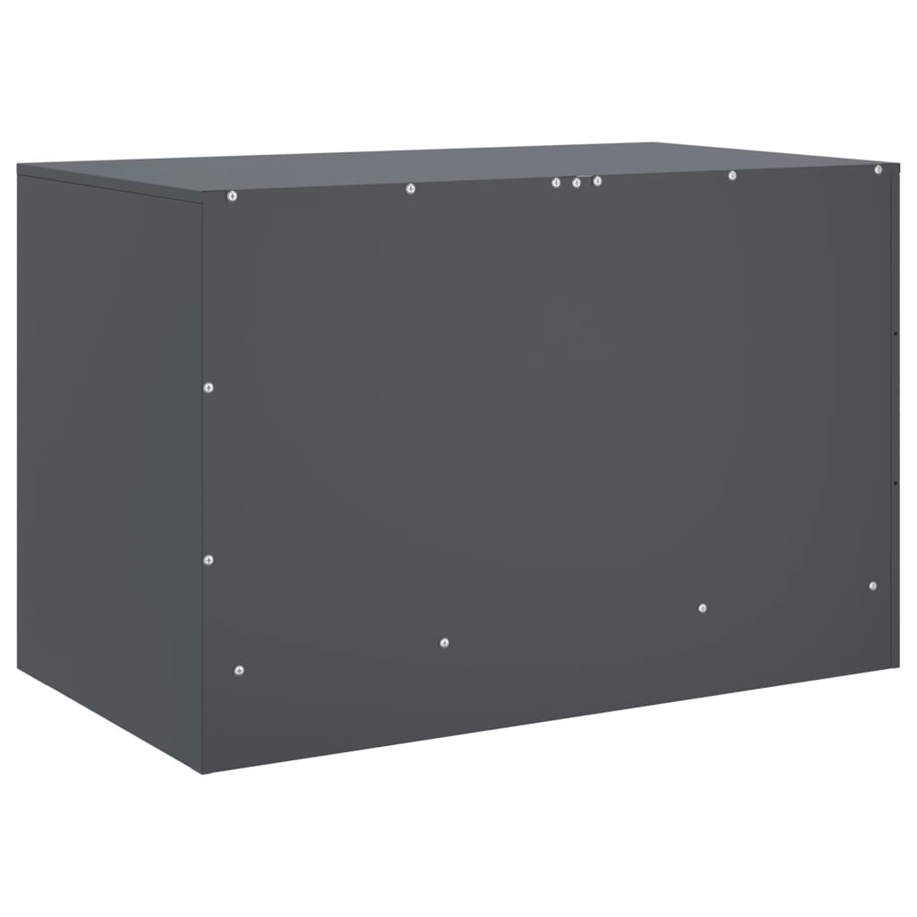 vidaXL Meubles TV 2 pcs anthracite 67x39x44 cm acier