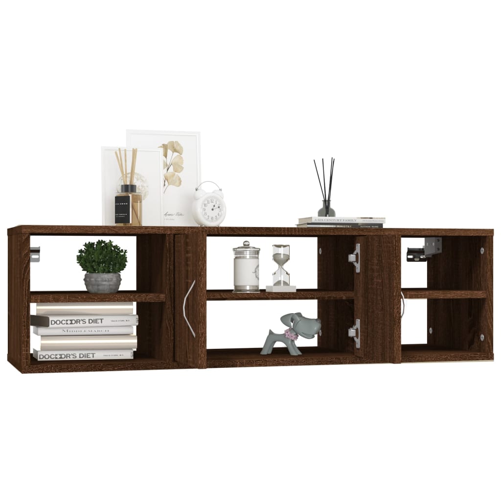 vidaXL Étagère murale chêne marron 102x30x29 cm bois d'ingénierie