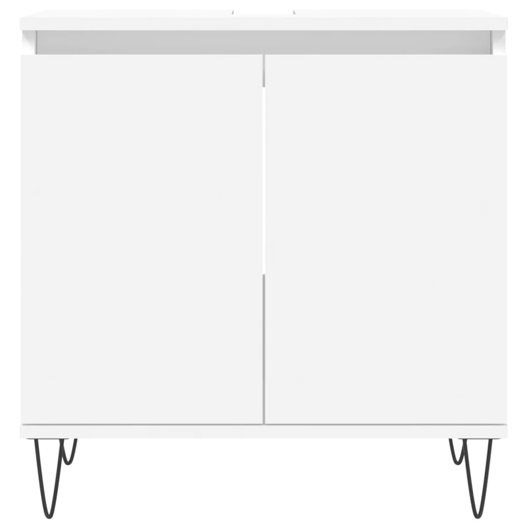 vidaXL Armoire de salle de bain blanc 58x33x60 cm bois d'ingénierie