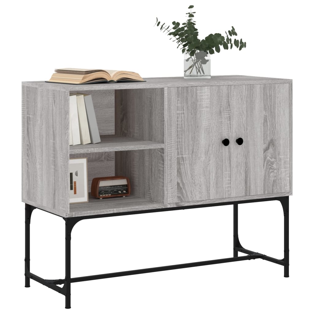 vidaXL Buffet sonoma gris 100x40x79,5 cm bois d'ingénierie