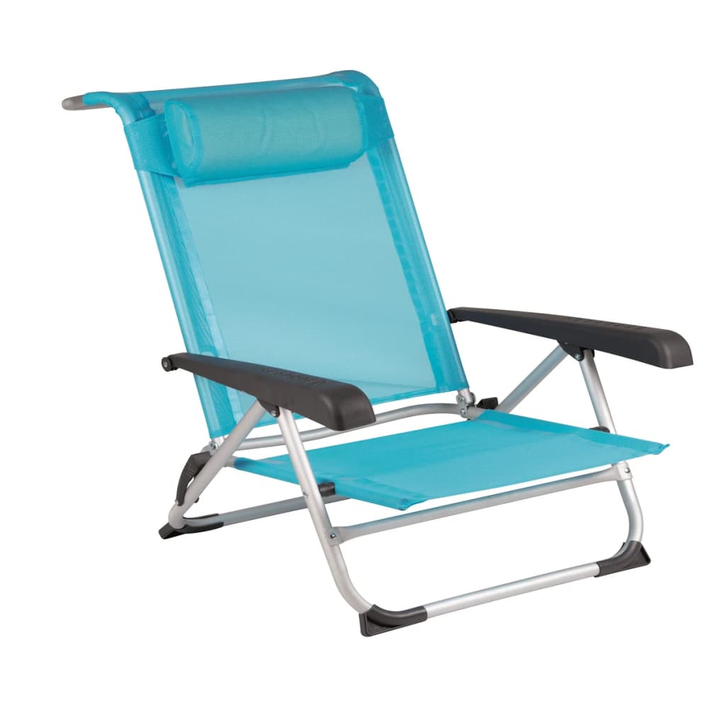 Bo-Camp Chaise de plage Bleu 1204784