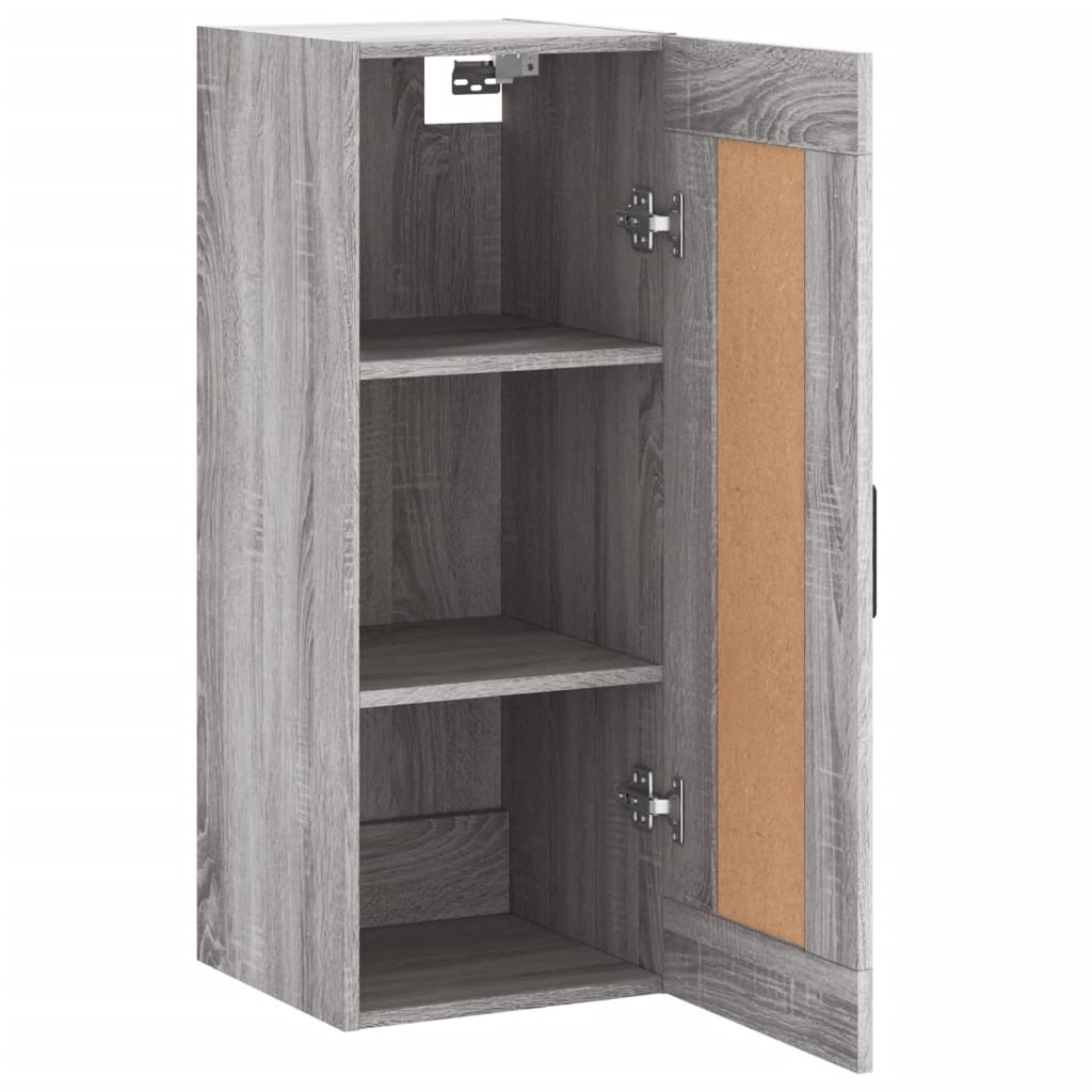 vidaXL Armoire murale sonoma gris 34,5x34x90 cm bois d'ingénierie