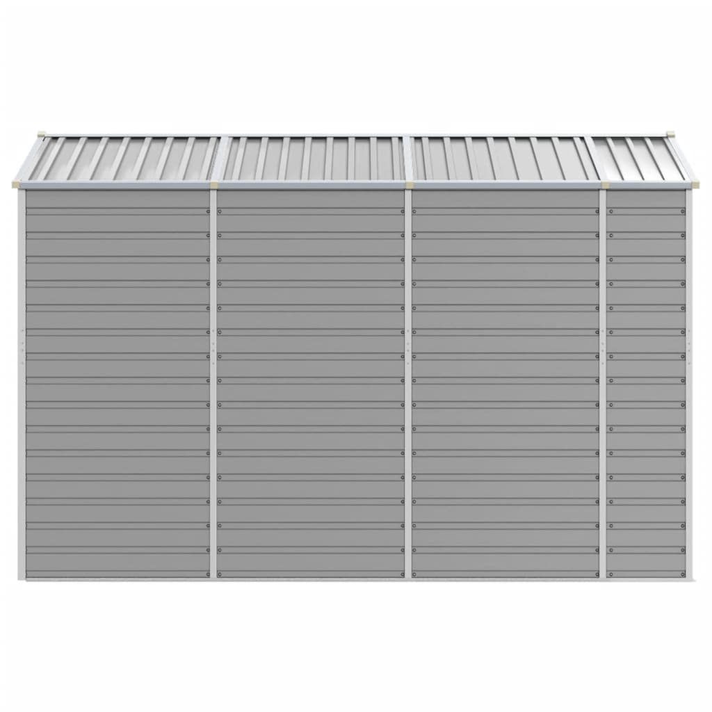 vidaXL Abri de jardin gris clair 191x300x198 cm acier galvanisé