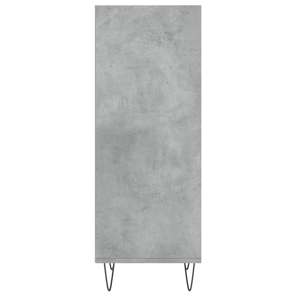 vidaXL Buffet gris béton 34,5x32,5x90 cm bois d'ingénierie