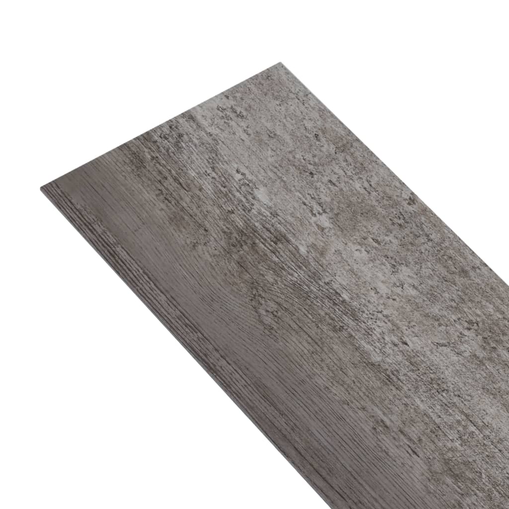 vidaXL Planches de plancher PVC 5,02 m² 2 mm Autoadhésif Bois rayé