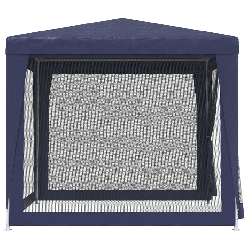 vidaXL Tente de fête avec 4 parois latérales en maille Bleu 2,5x2,5 m