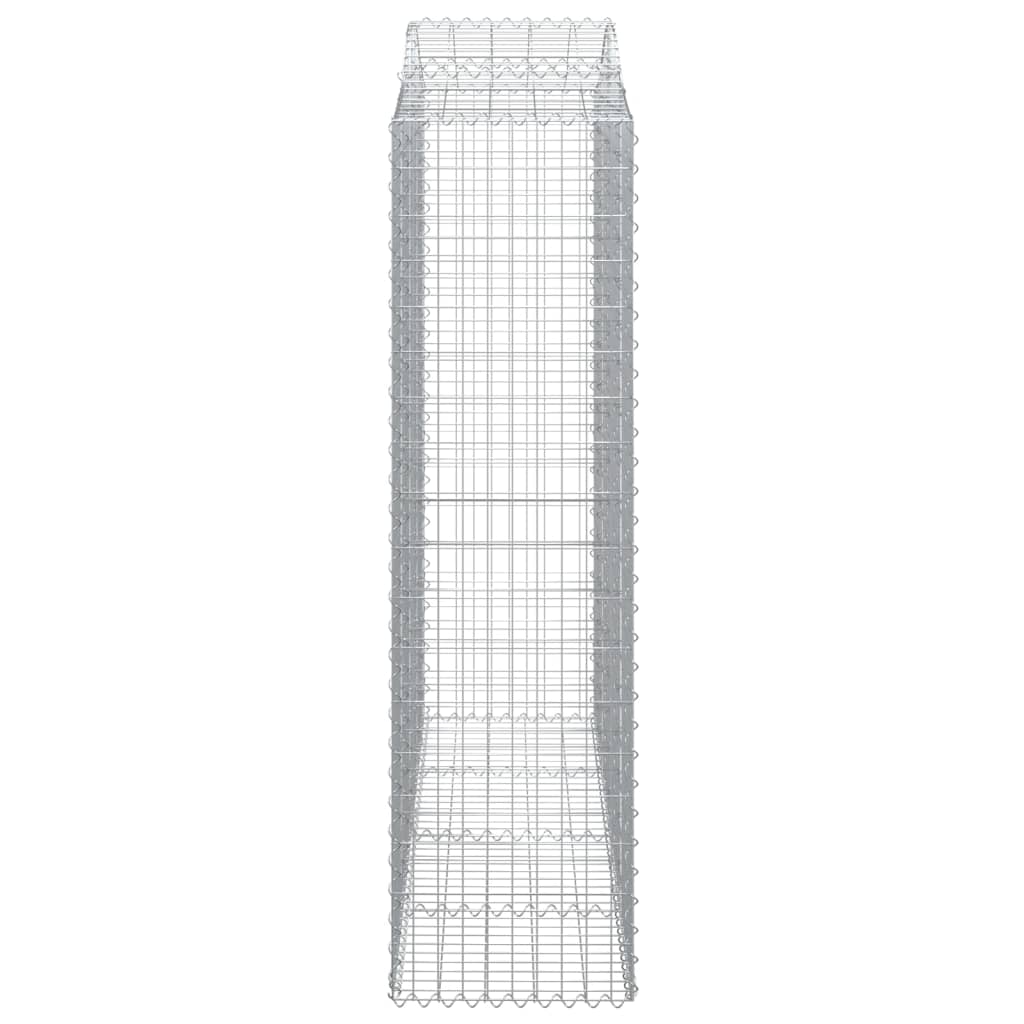 vidaXL Paniers à gabions arqués 25 pcs 200x50x180/200 cm Fer galvanisé