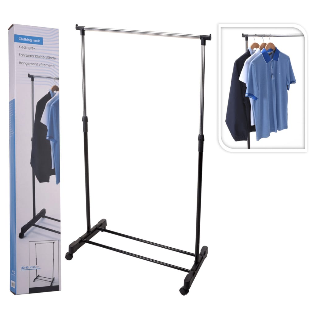 Storage solutions Penderie réglable sur roulettes 80x42x(90-165) cm