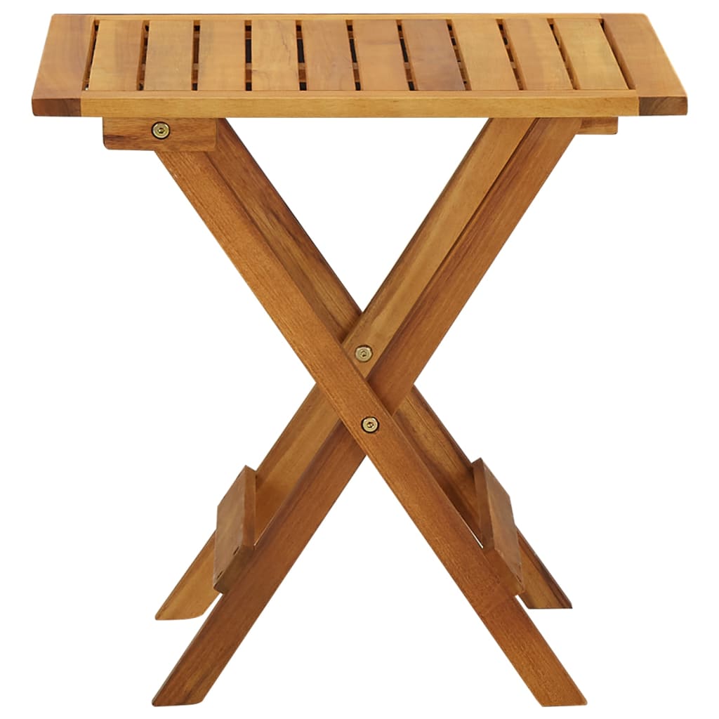 vidaXL Table de bistro 46x46x47 cm Bois d'acacia massif