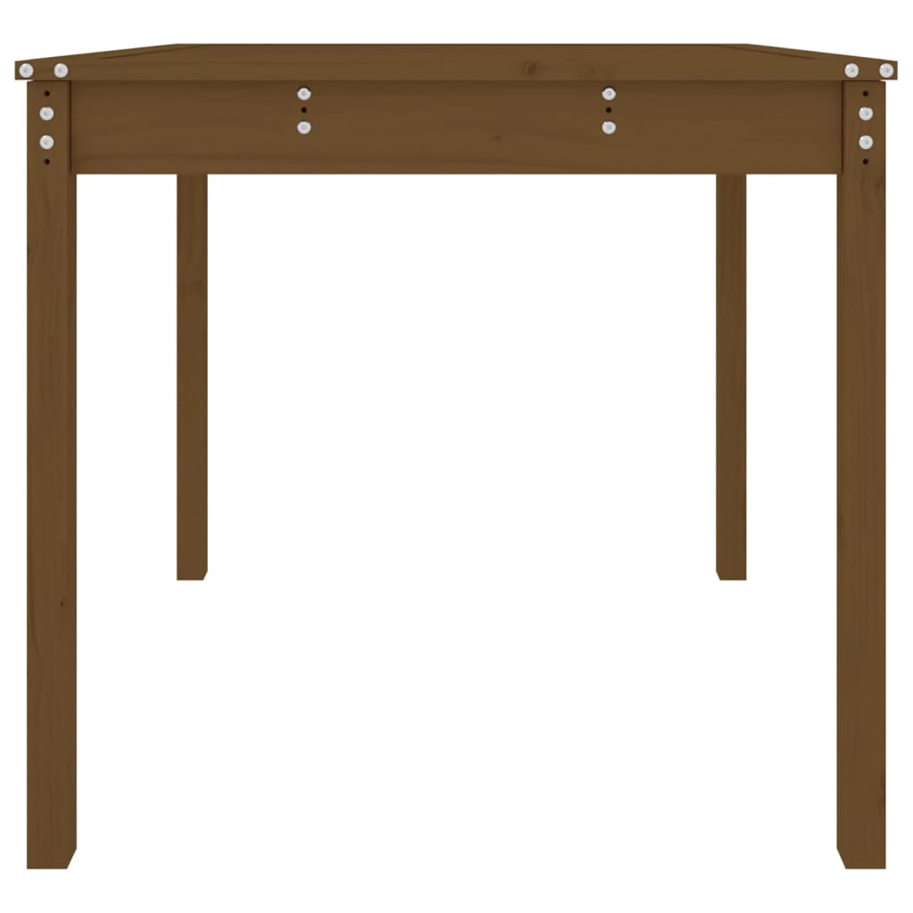 vidaXL Table de jardin marron miel 82,5x82,5x76 cm bois massif de pin
