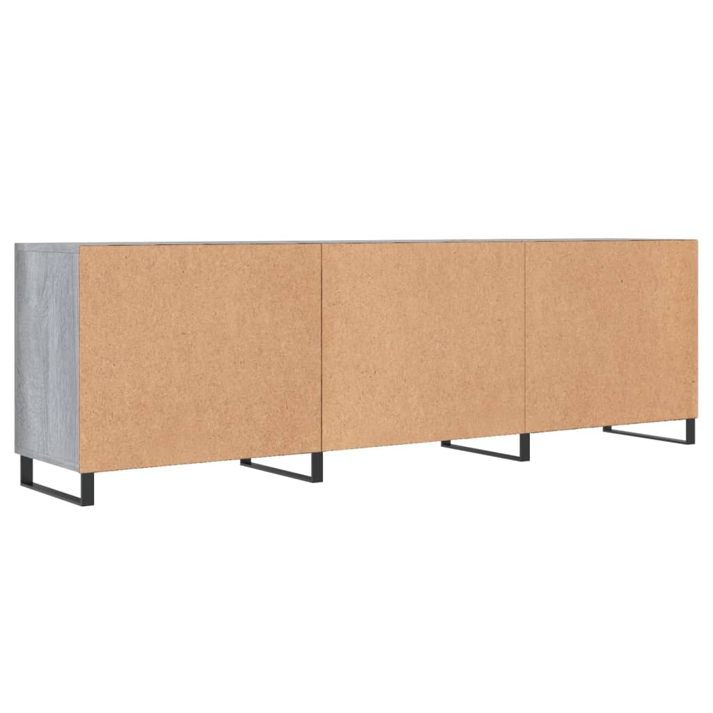 vidaXL Meuble TV sonoma gris 150x30x50 cm bois d'ingénierie