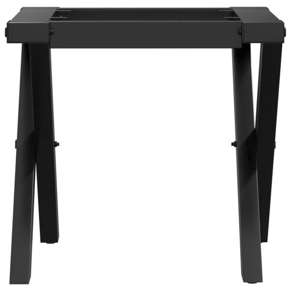 vidaXL Pieds de table basse cadre en X 30x30x33 cm fonte