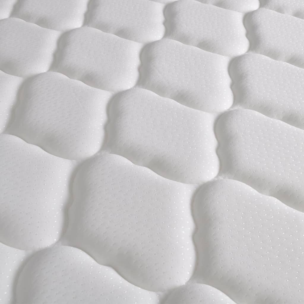 vidaXL Cadre de lit de jour avec matelas en mousse Gris foncé Tissu