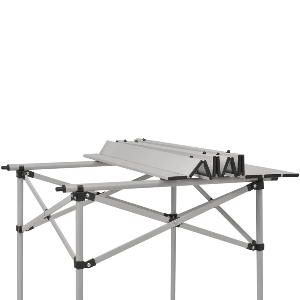 vidaXL Table enroulable 70x70x (35-70) cm