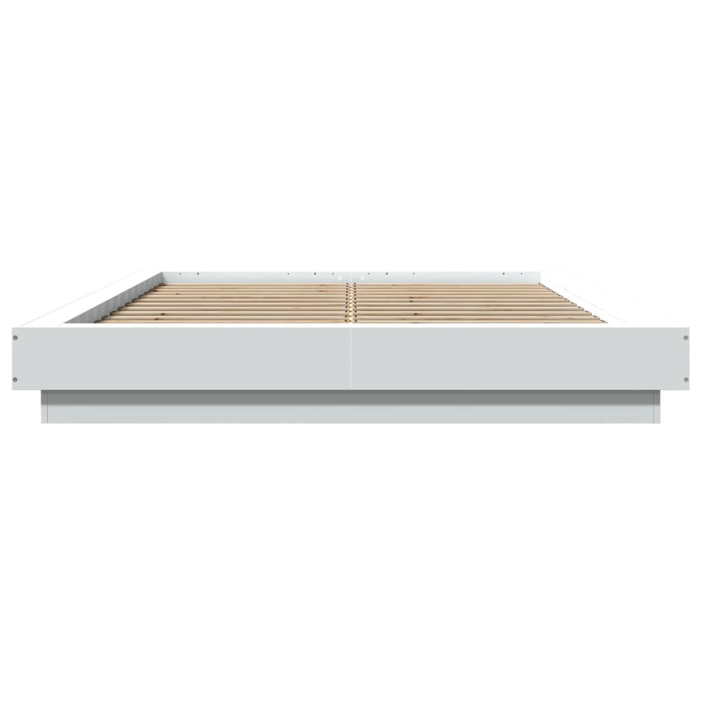 vidaXL Cadre de lit sans matelas blanc 120x190 cm