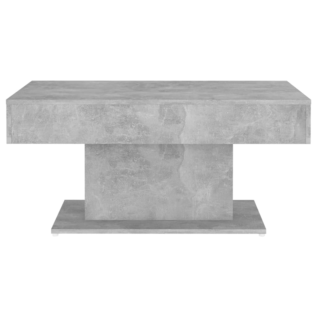 vidaXL Table basse gris béton 96x50x45 cm bois d'ingénierie