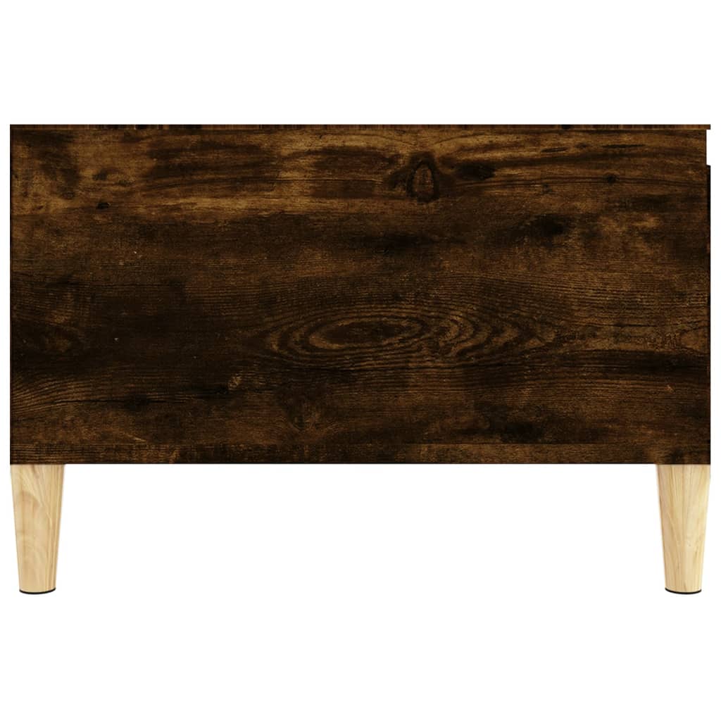 vidaXL Table basse chêne fumé 55x55x36,5 cm bois d'ingénierie