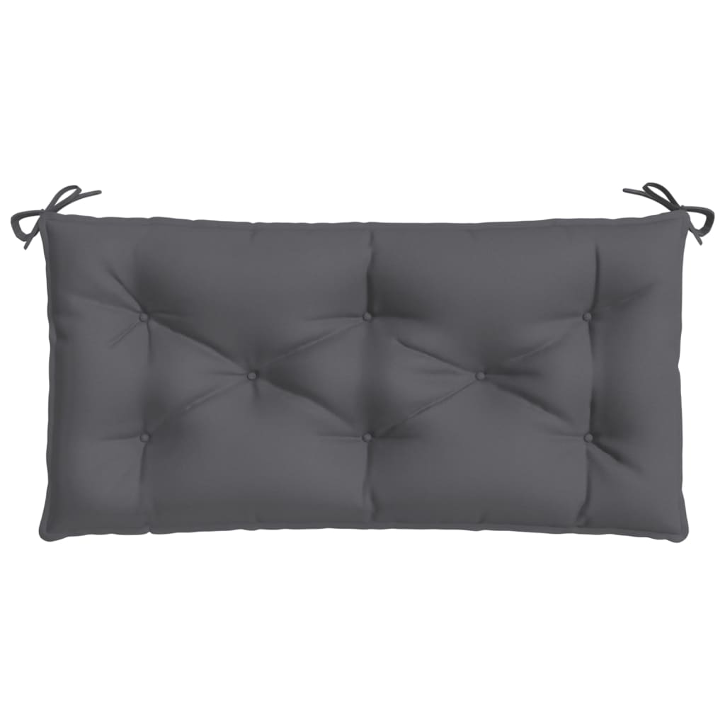 vidaXL Coussin de banc de jardin anthracite 110x50x7 cm tissu oxford