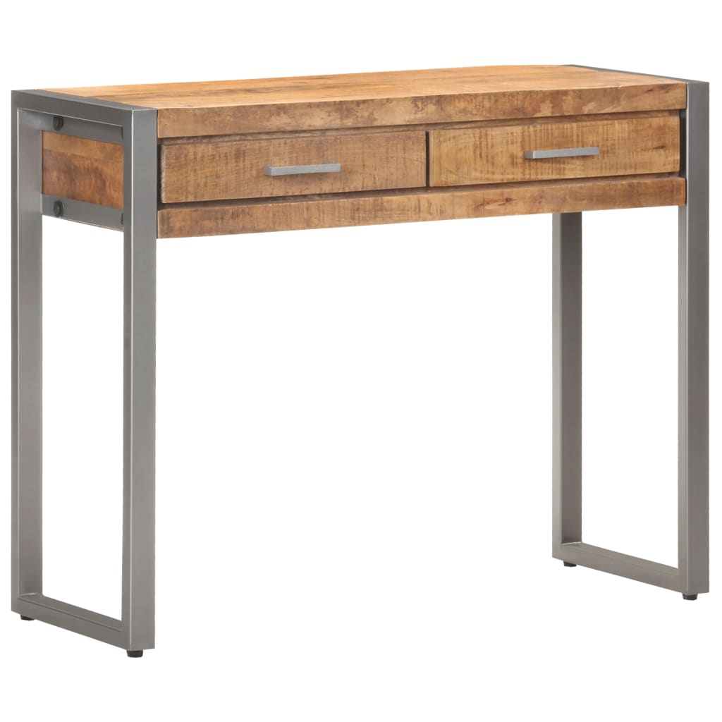 vidaXL Table console 95x35x75 cm Bois de manguier massif