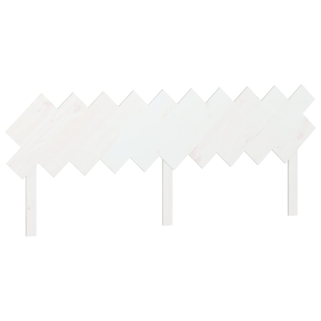 vidaXL Tête de lit Blanc 196x3x80,5 cm Bois massif de pin