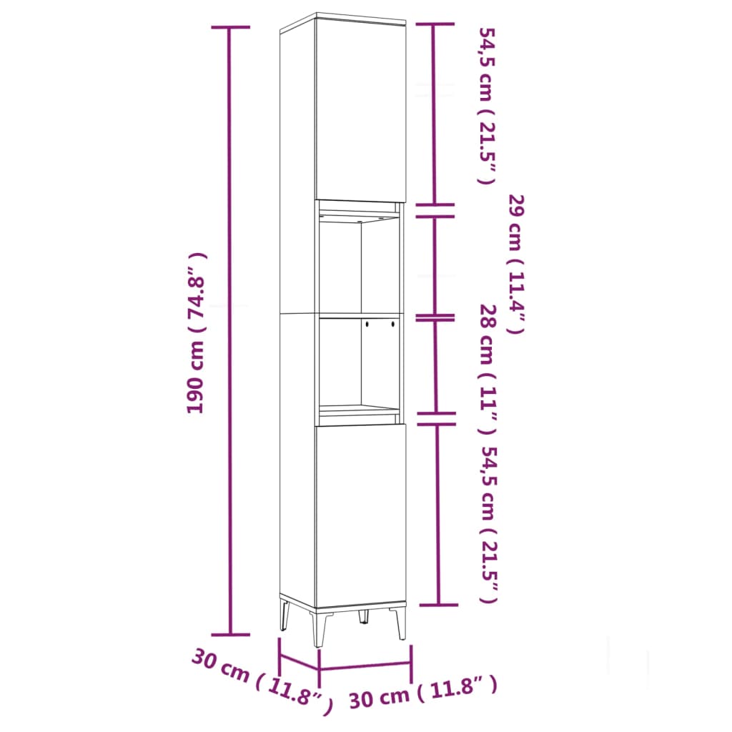 vidaXL Ensemble de meubles salle de bain 3 pcs noir bois d'ingénierie