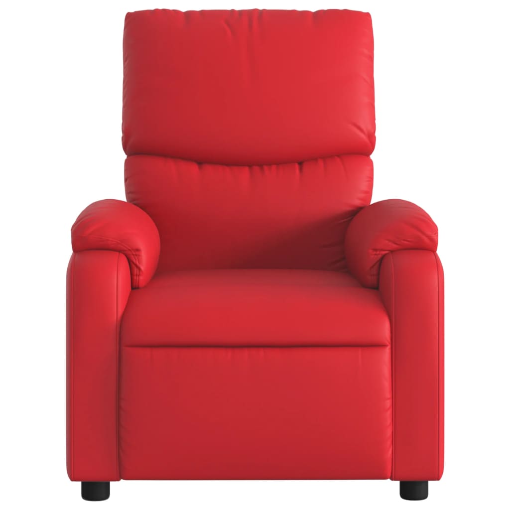 vidaXL Fauteuil inclinable Rouge Similicuir