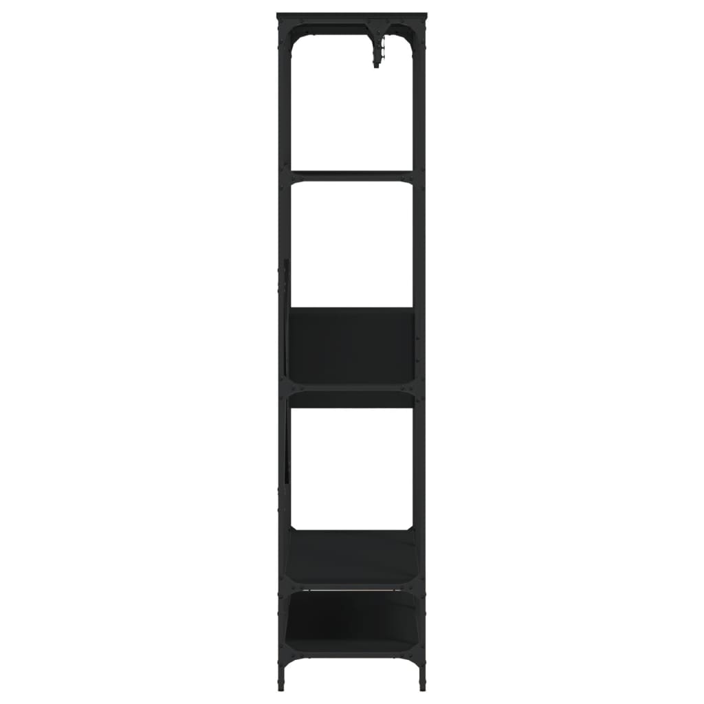 vidaXL Armoire à tiroirs noir 100x40x180 cm bois d'ingénierie