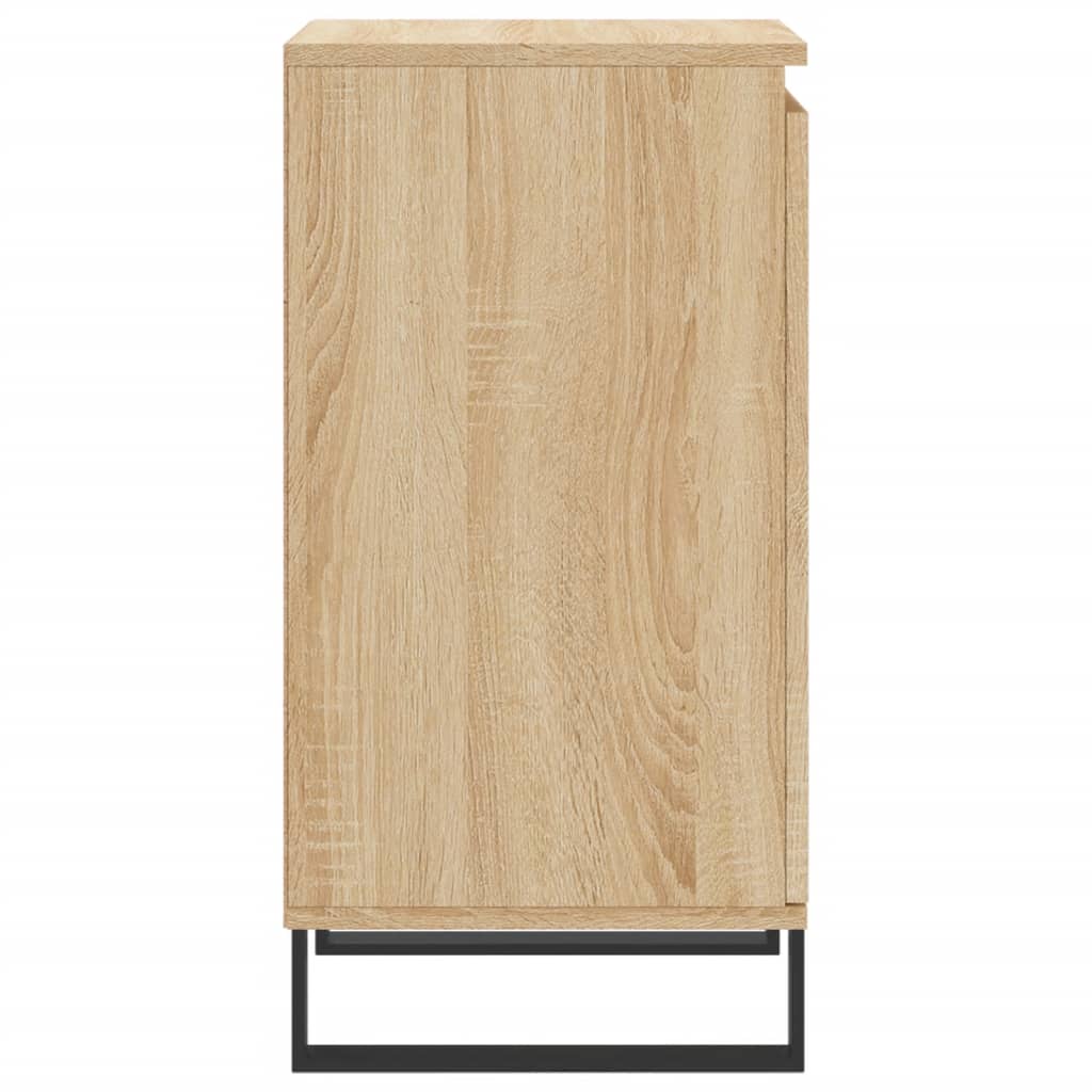 vidaXL Buffets 2 pcs chêne sonoma 40x35x70 cm bois d'ingénierie