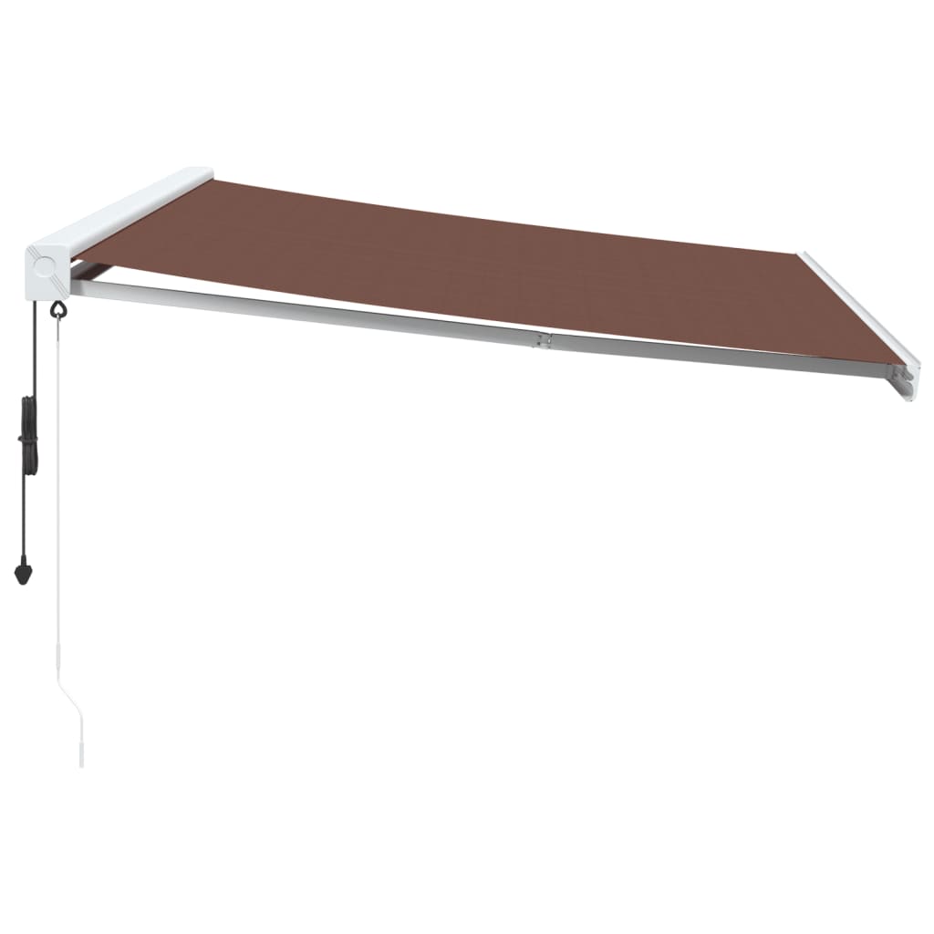 vidaXL Auvent rétractable automatique marron 400x300 cm