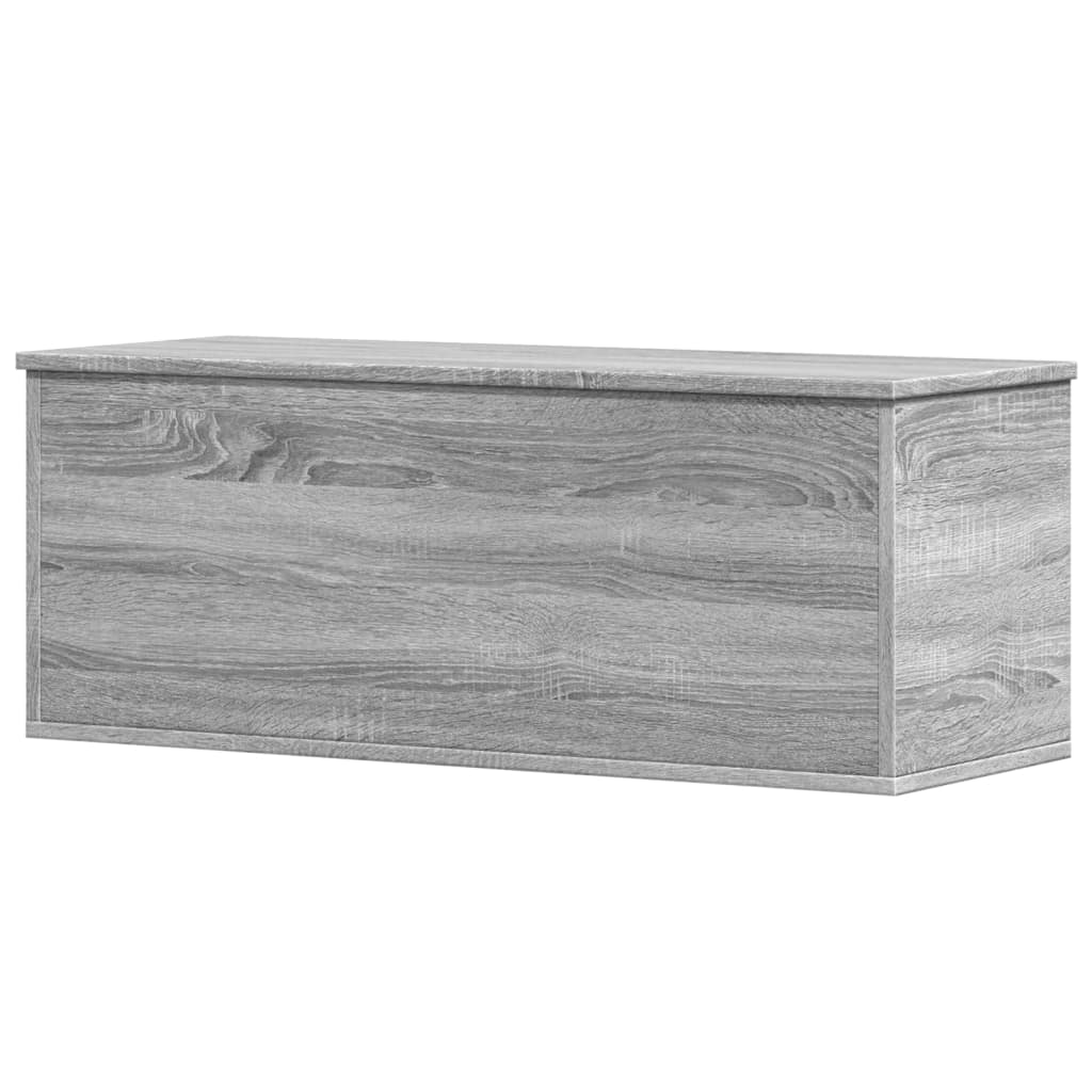 vidaXL Boîte de rangement sonoma gris 90x35x35 cm bois d'ingénierie