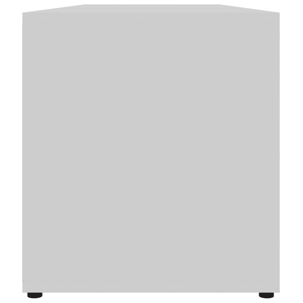 vidaXL Meuble TV Blanc 120x34x37 cm Bois d'ingénierie