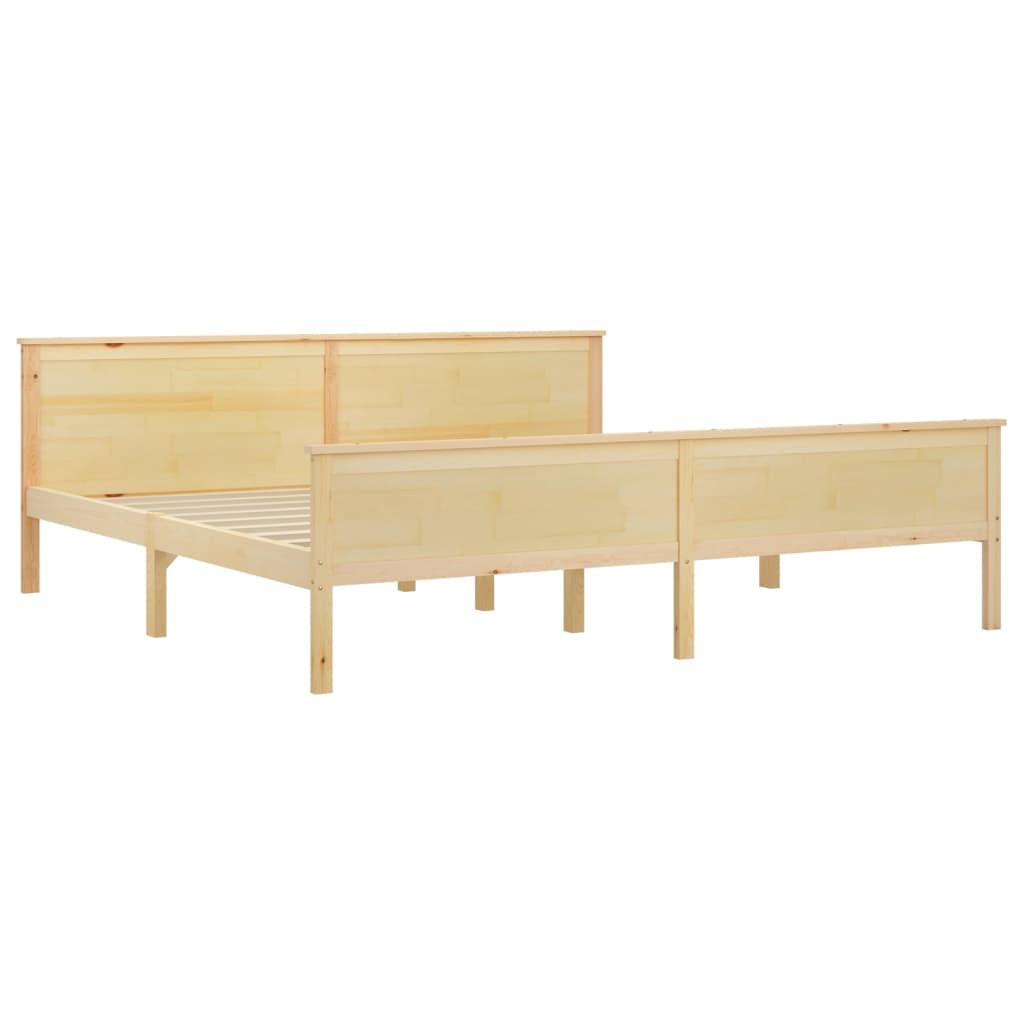 vidaXL Cadre de lit sans matelas bois massif de pin 200x200 cm