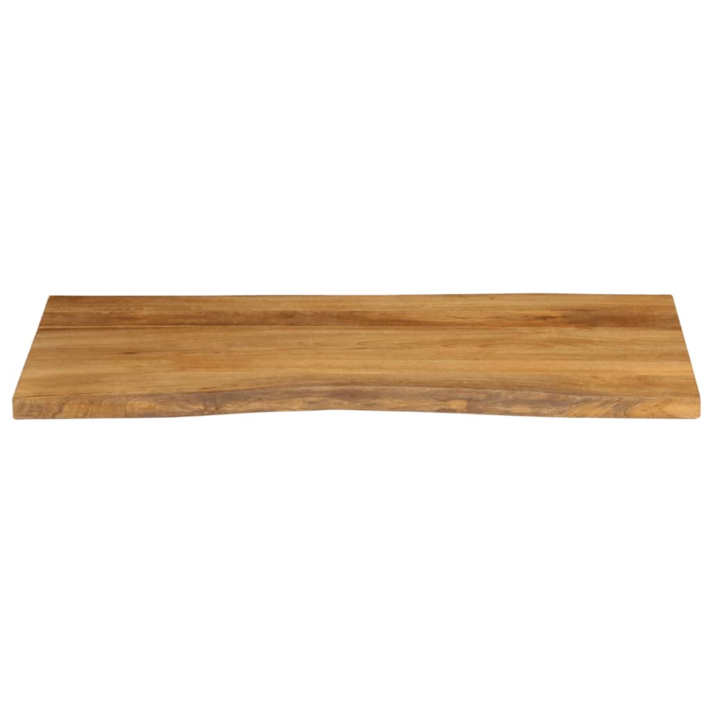 vidaXL Dessus de table 100x60x2,5 cm bord vivant bois massif manguier