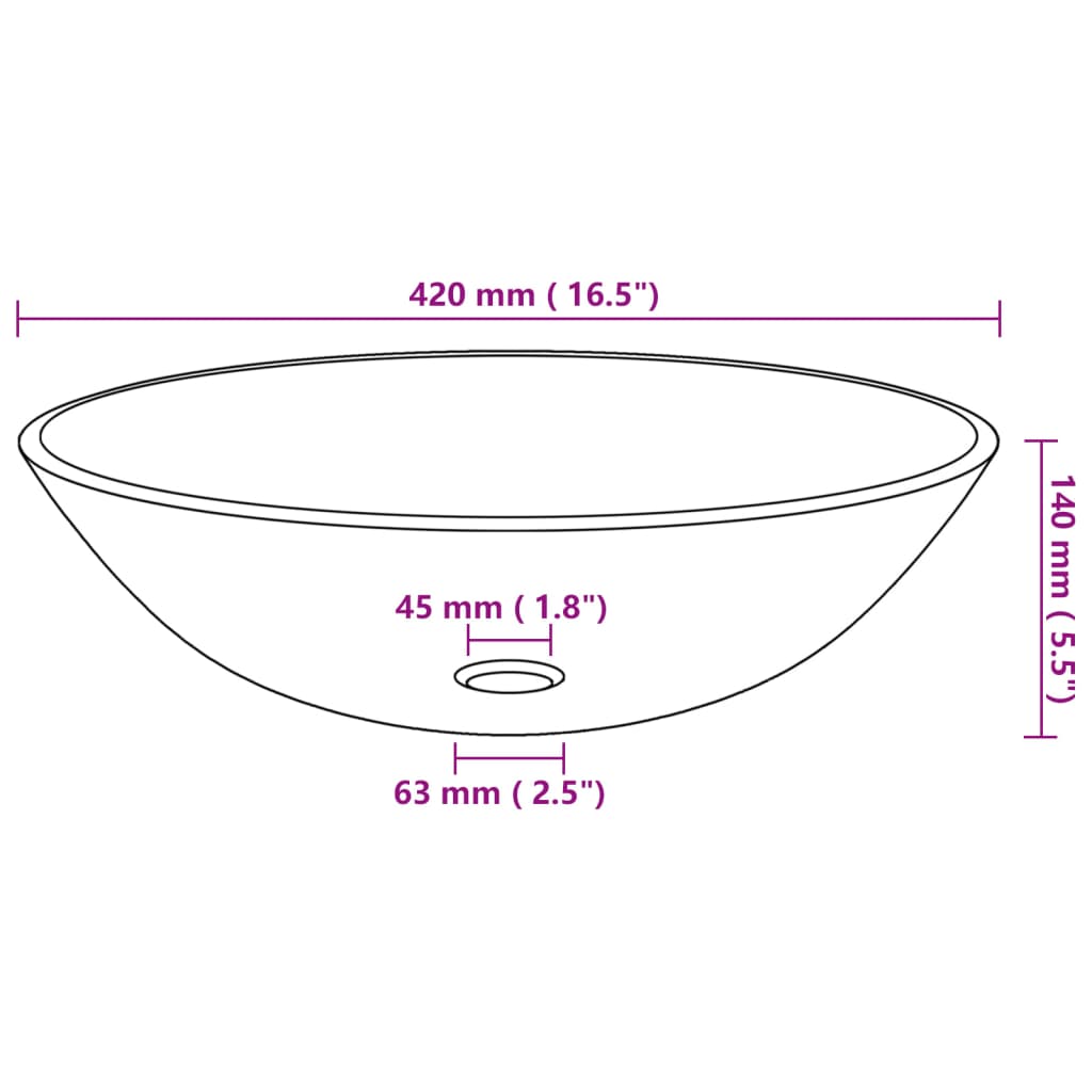 vidaXL Lavabo de bain avec robinet et drain à poussoir Verre trempé