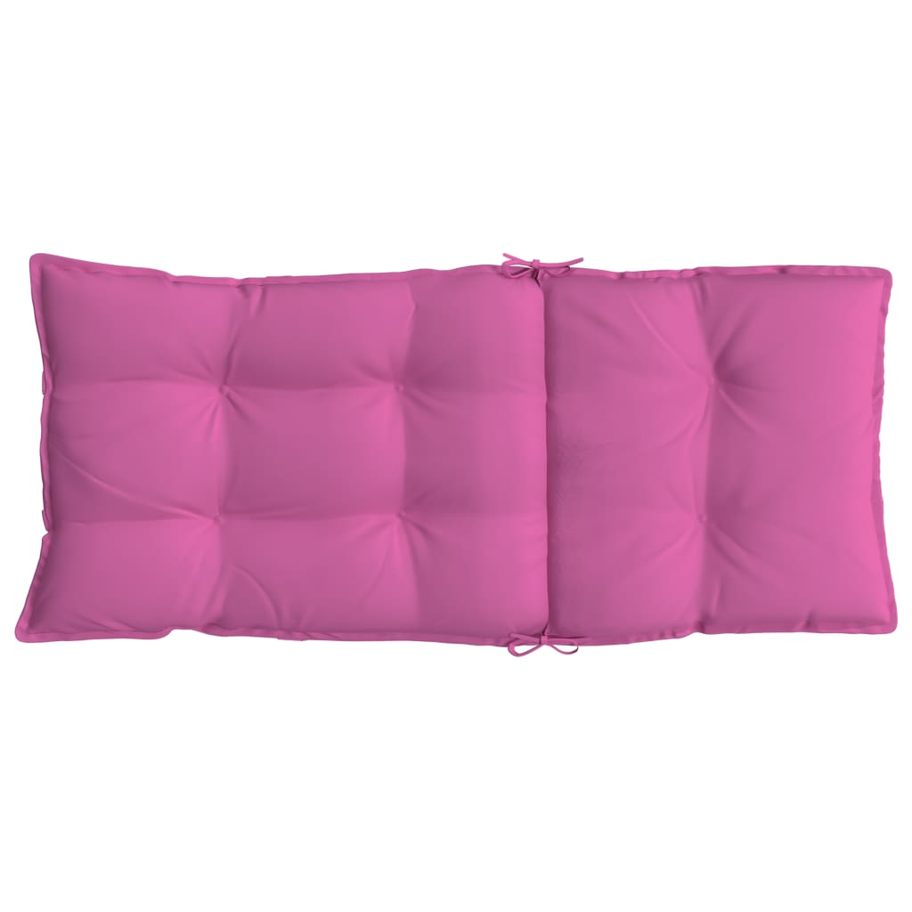 vidaXL Coussins de chaise à dossier haut lot de 6 rose tissu oxford