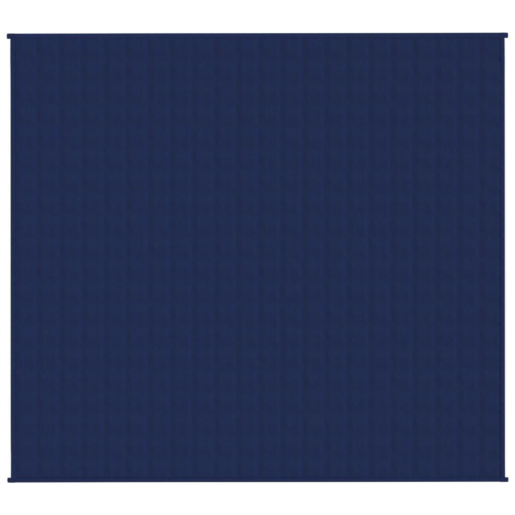 vidaXL Couverture lestée Bleu 200x225 cm 13 kg Tissu