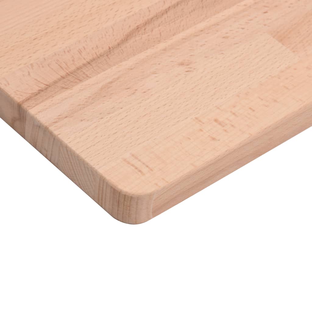 vidaXL Comptoir de salle de bain 100x50x2,5 cm bois massif de hêtre