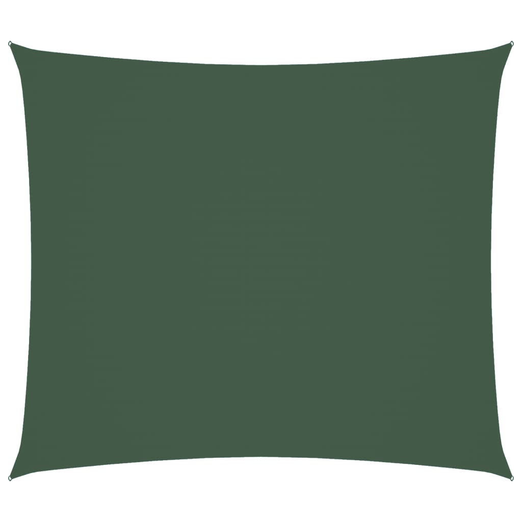 vidaXL Voile de parasol tissu oxford rectangulaire 2x2,5 m vert foncé