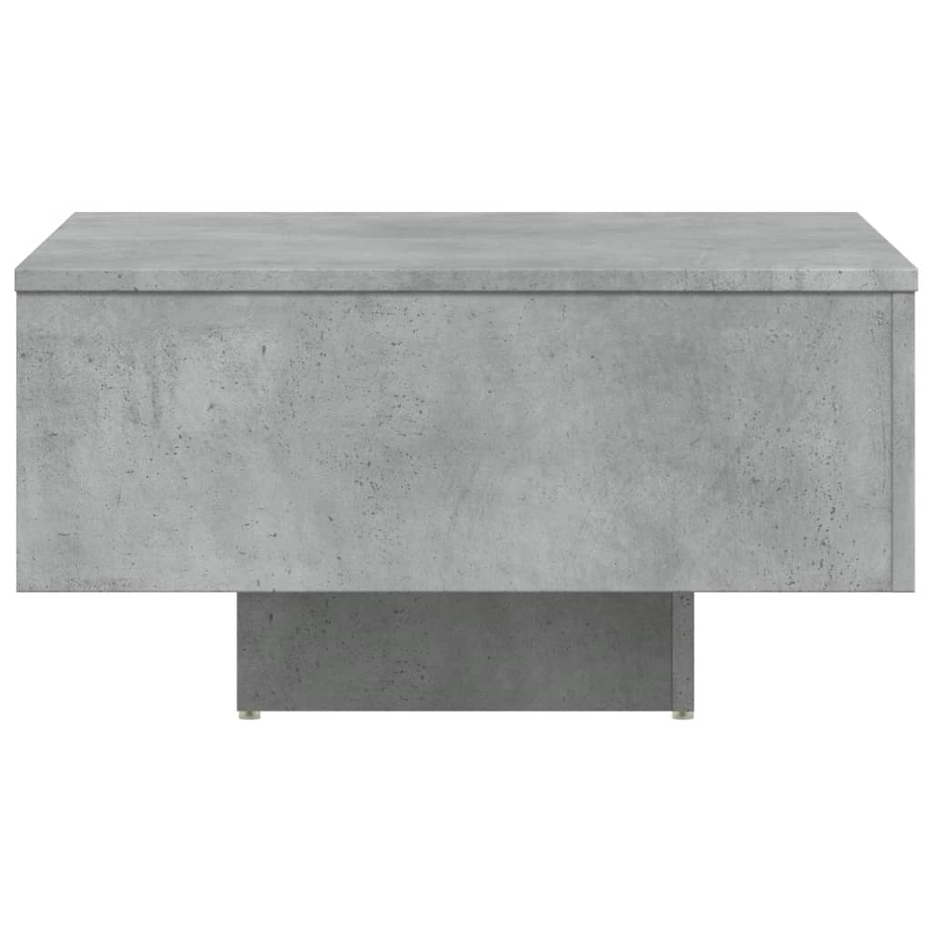 vidaXL Table basse Gris béton 60x60x31,5 cm Aggloméré