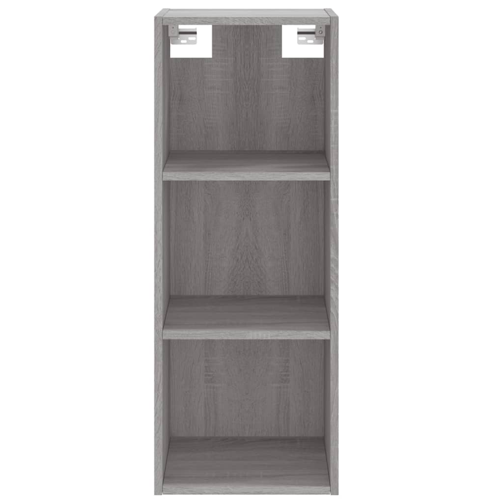 vidaXL Buffet haut Sonoma gris 34,5x32,5x180 cm Bois d'ingénierie