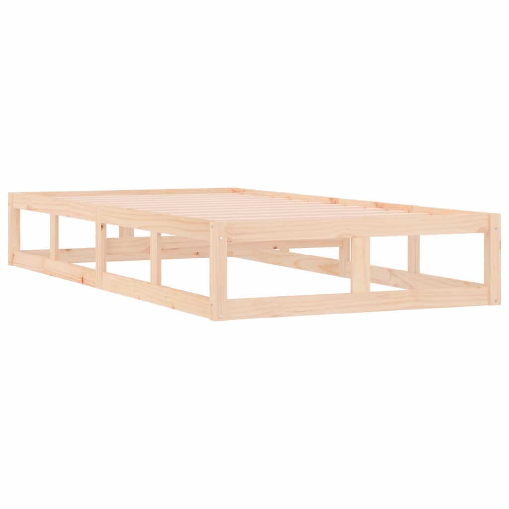 vidaXL Cadre de lit sans matelas 90x190 cm bois massif