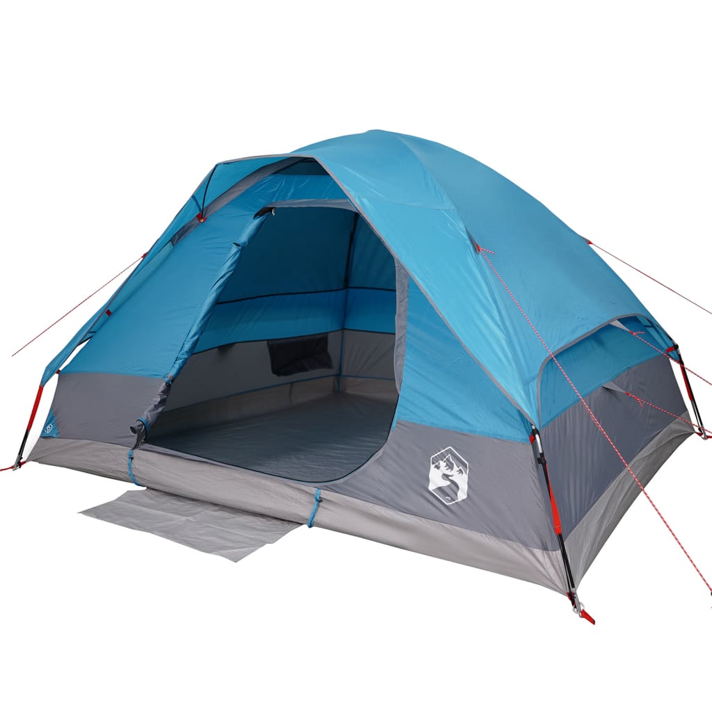 vidaXL Tente de camping à dôme 2 personnes bleu imperméable