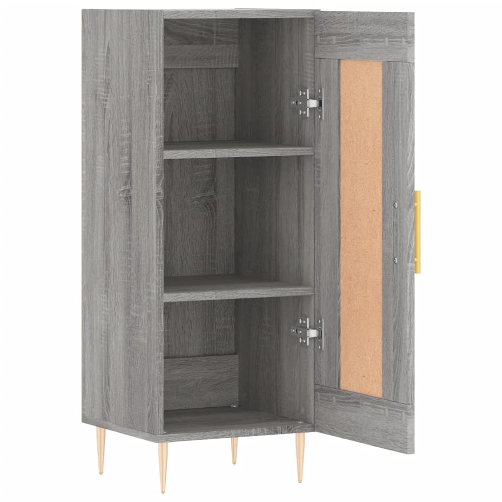 vidaXL Buffet Sonoma gris 34,5x34x90 cm Bois d'ingénierie