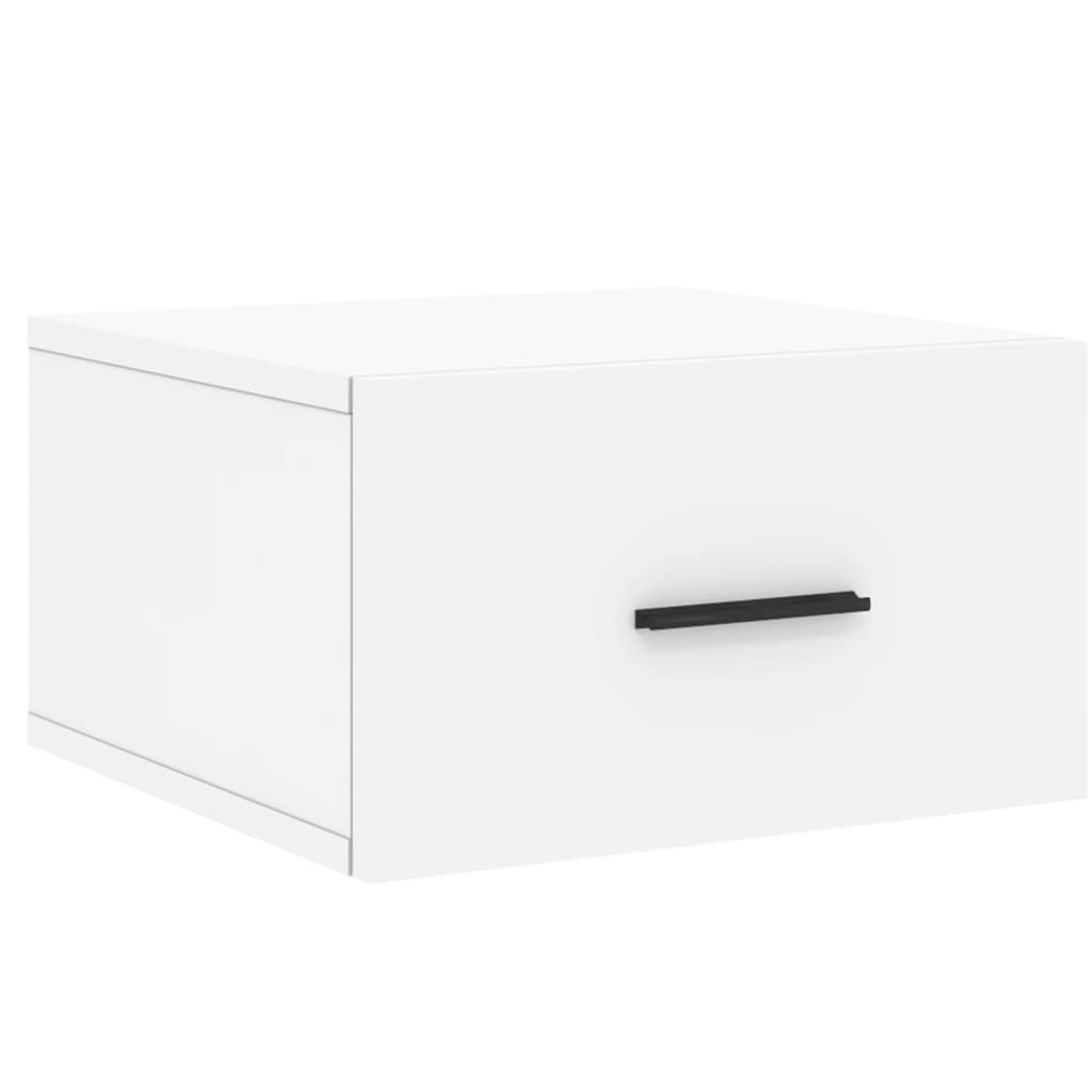 vidaXL Tables de chevet murales 2 pcs blanc 35x35x20 cm